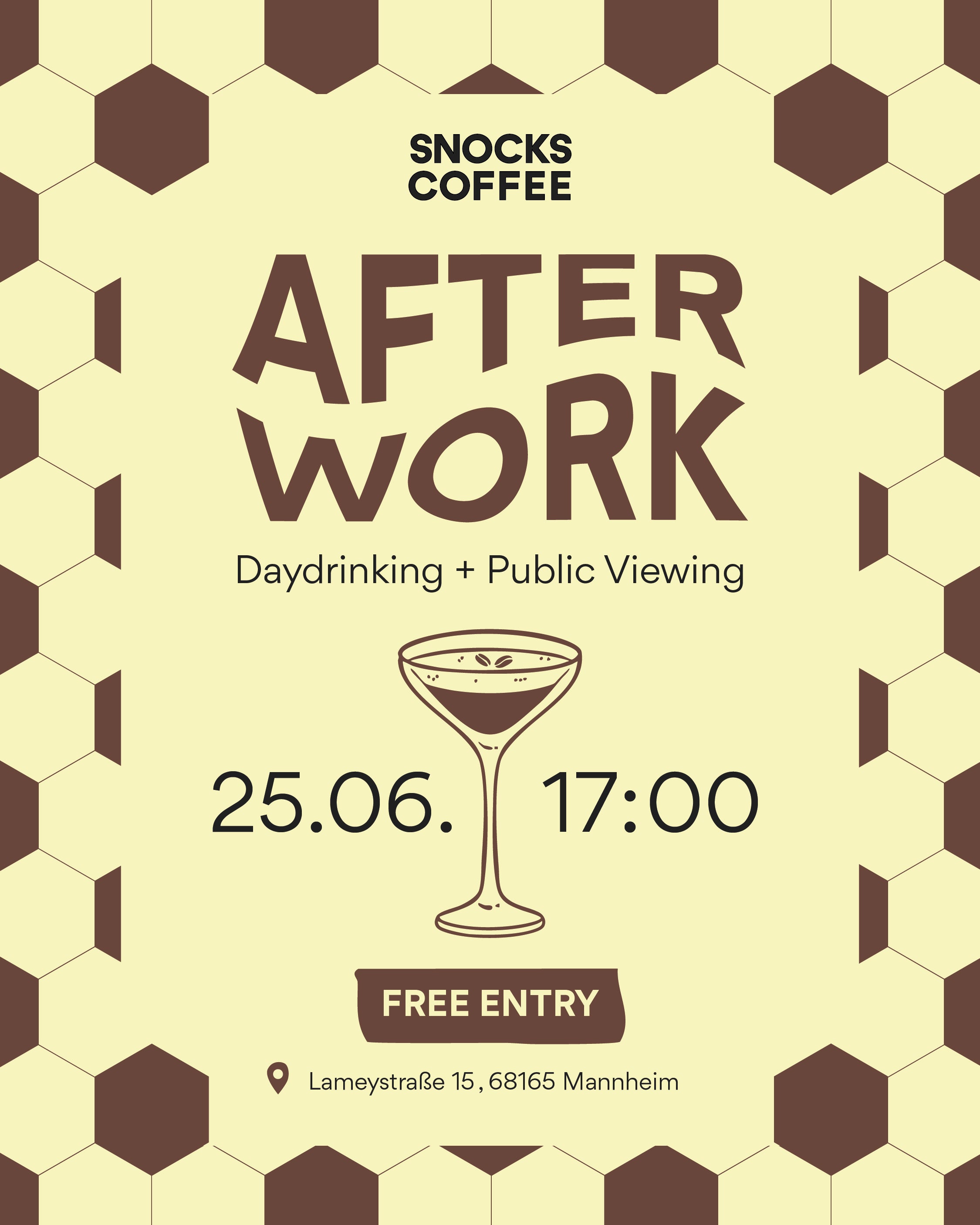 Afterwork Daydrinking + Public Viewing! 🖤🔥